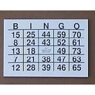 schieten einde nog een keer TZ Grootcijfer Bingokaarten A5 Formaat - Grootletter Bingo - Totale  zorgwinkel