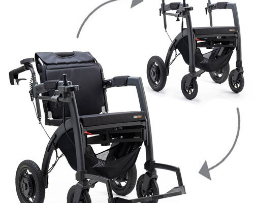 rollz motion electric elektrische opvouwbare rolstoel en rollator in 1